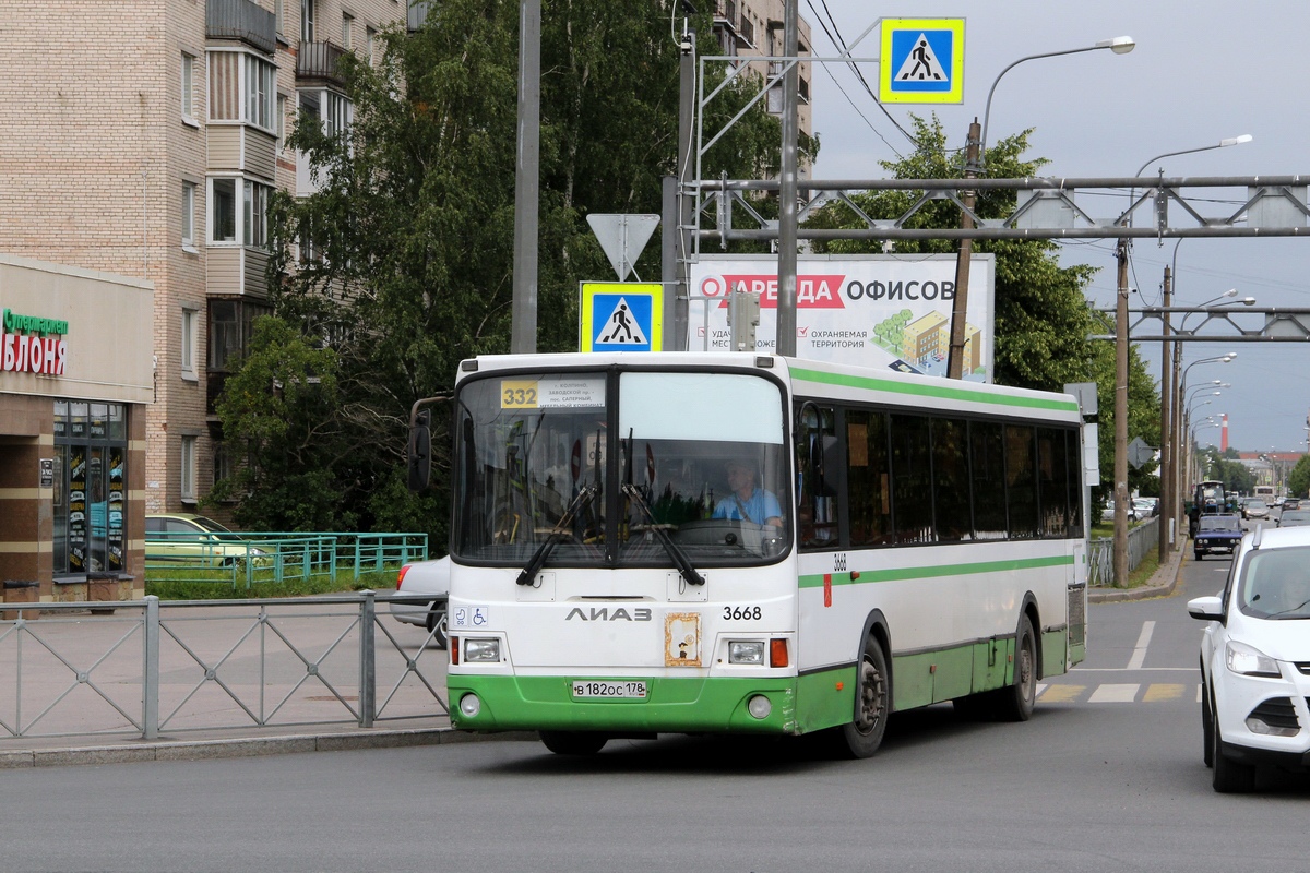 Санкт-Петербург, ЛиАЗ-5293.60 № 3668
