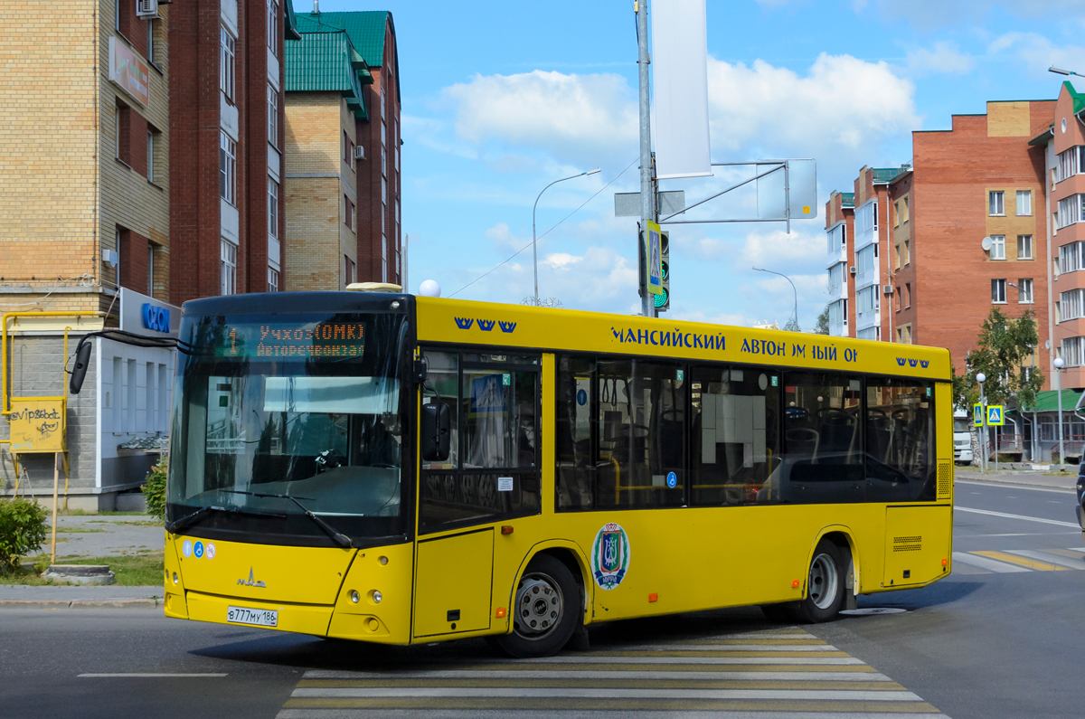 Ханты-Мансийский АО, МАЗ-206.085 № В 777 МУ 186