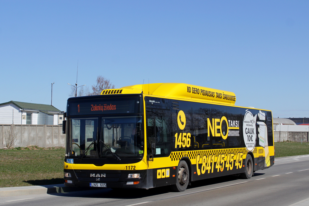 Lithuania, MAN A21 Lion's City NL243 CNG # 1172