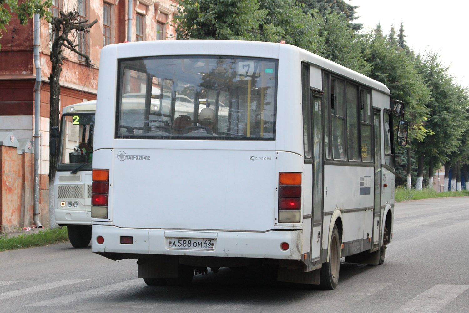 Кировская область, ПАЗ-320412-05 № А 588 ОМ 43