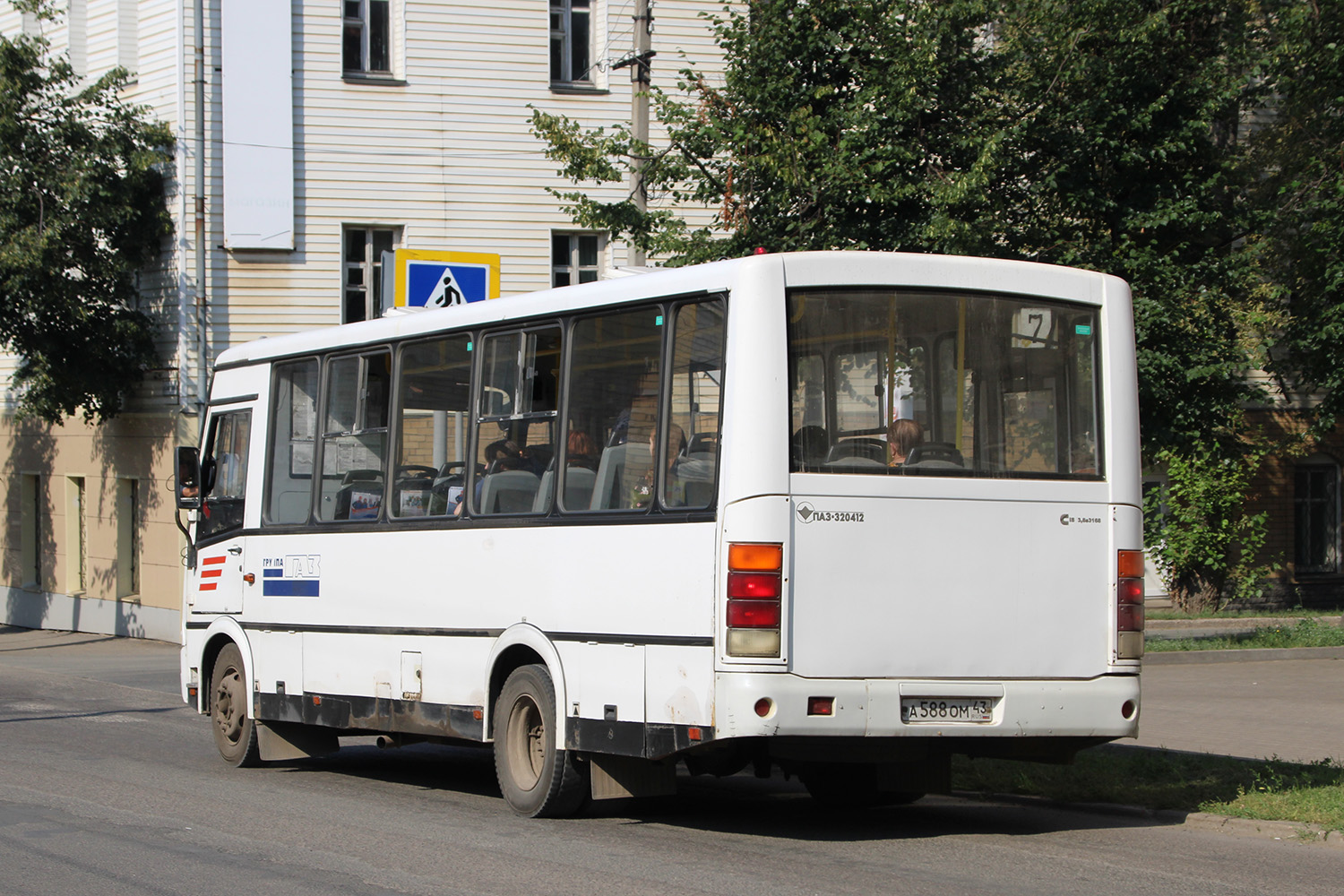 Кировская область, ПАЗ-320412-05 № А 588 ОМ 43