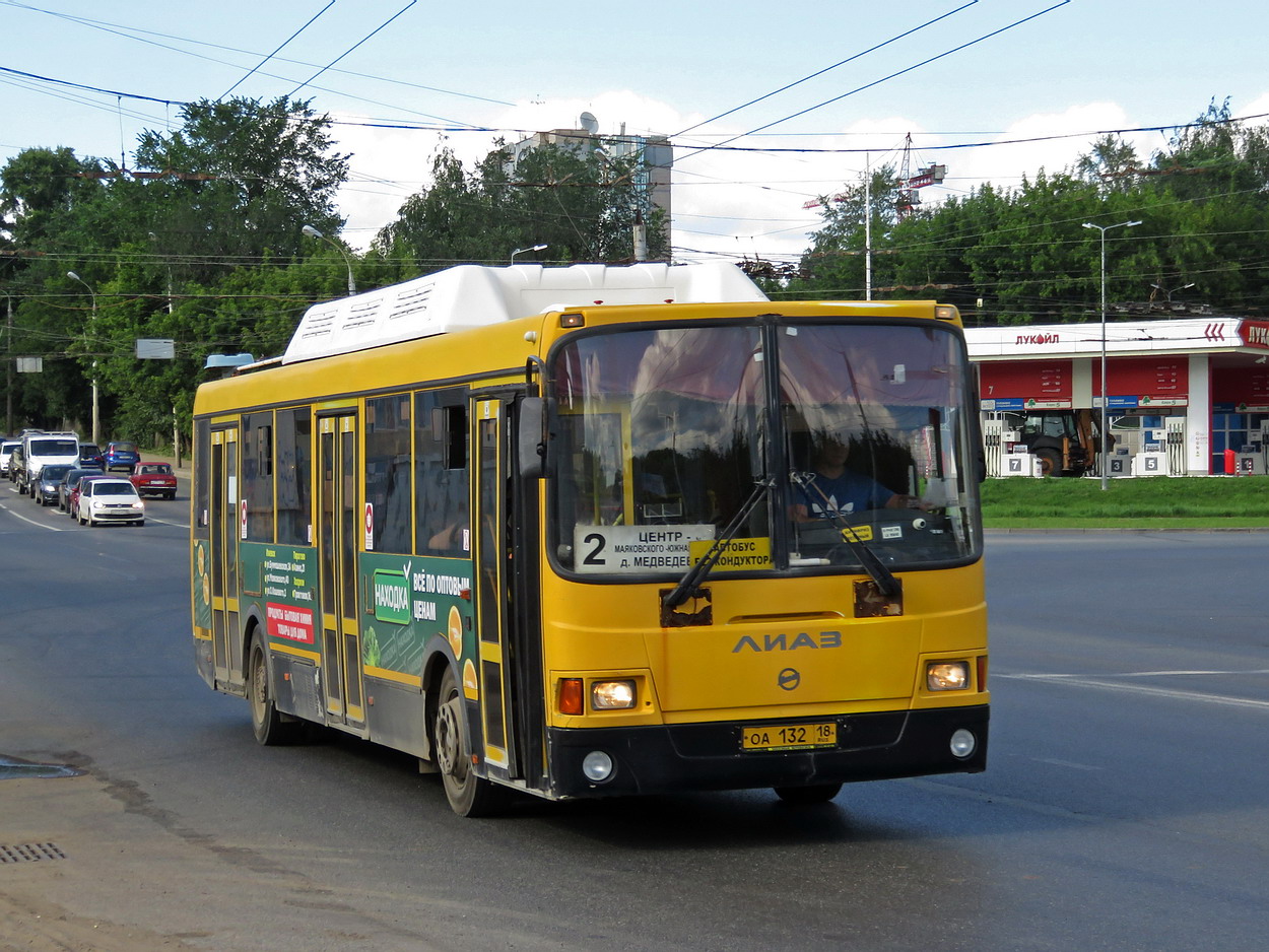 Удмуртия, ЛиАЗ-5256.57 № ОА 132 18