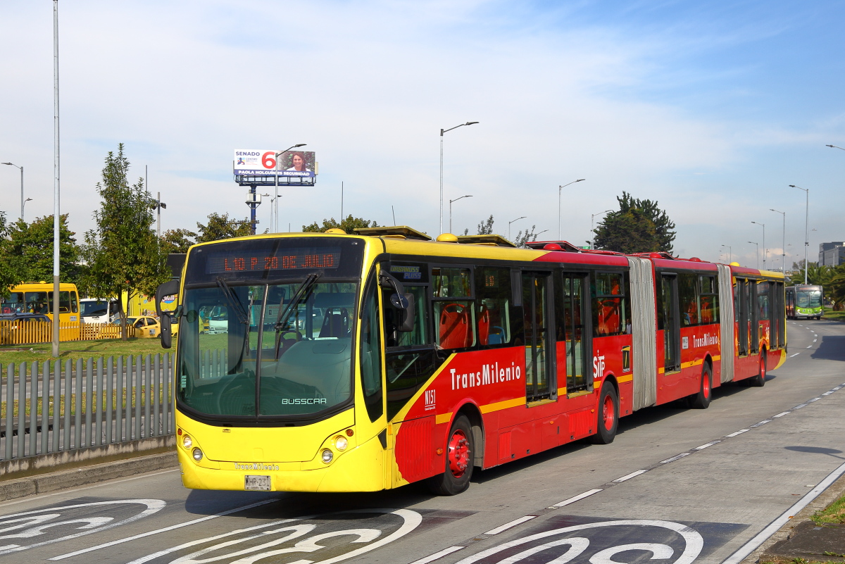 Колумбия, Busscar Urbanuss Pluss Biarticulado № N151