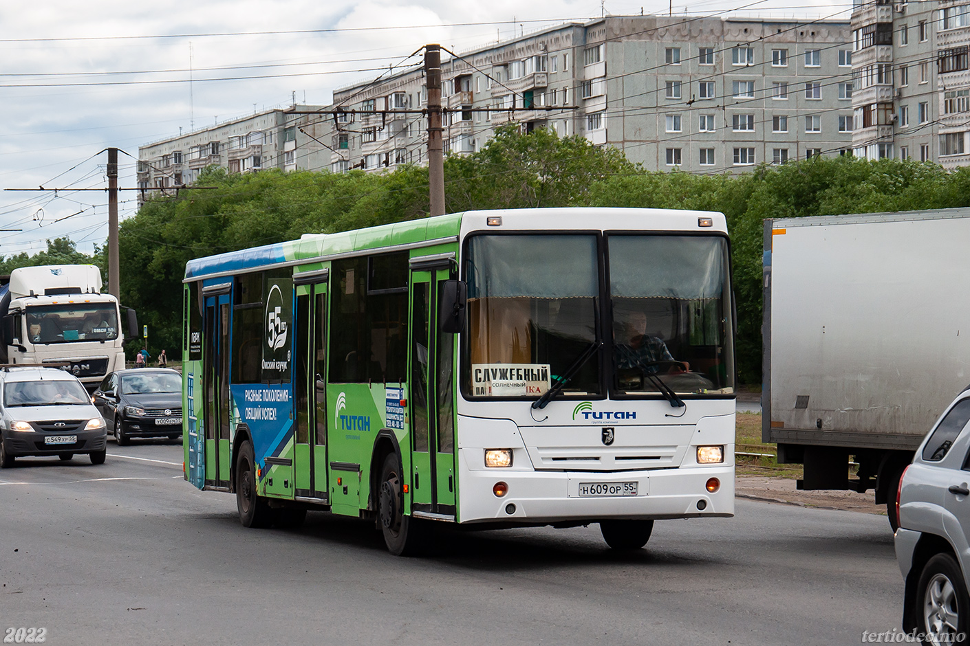 Омская область, НефАЗ-5299-10-15 № Н 609 ОР 55