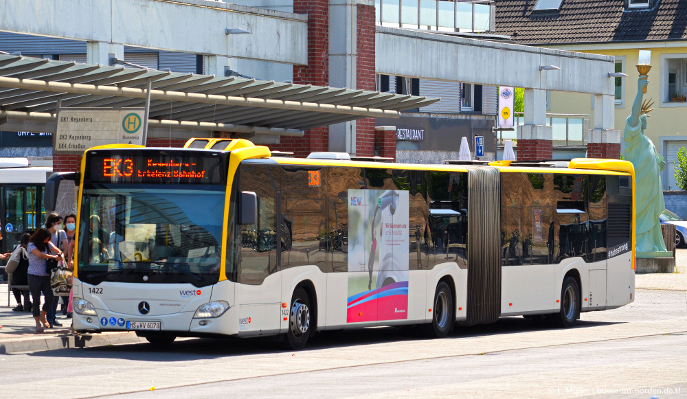 Северный Рейн-Вестфалия, Mercedes-Benz Citaro C2 G № 1422