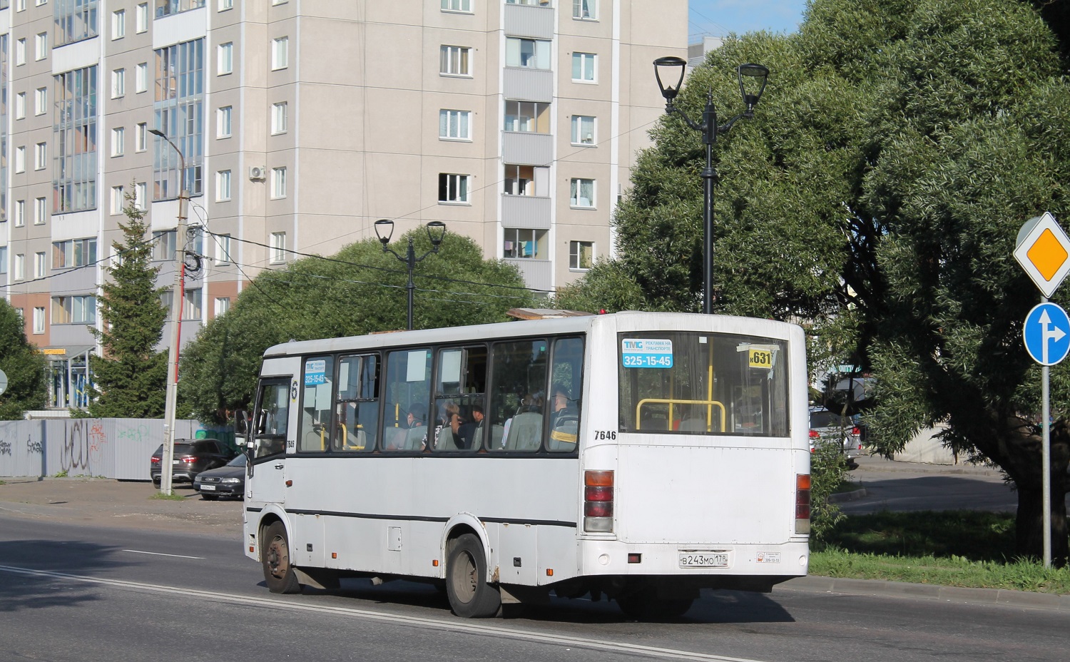Ленинградская область, ПАЗ-320412-05 № 7646