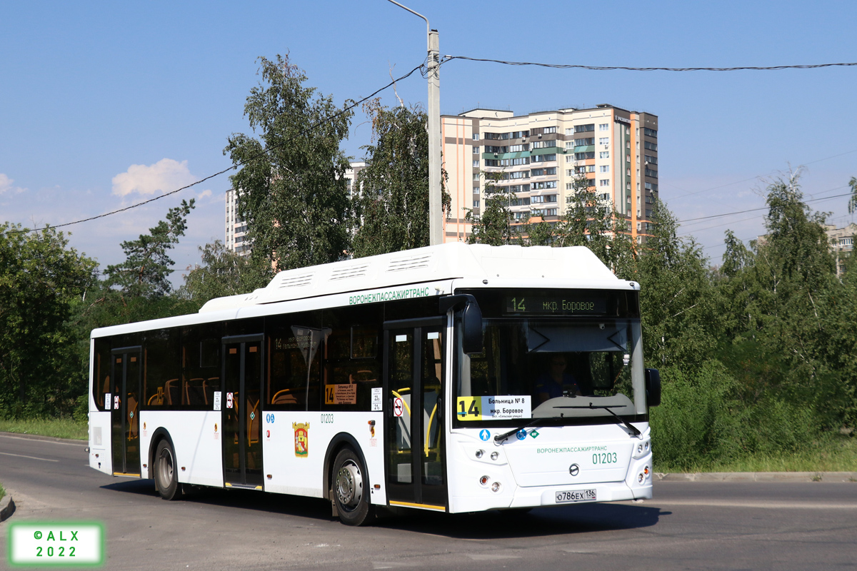 Воронежская область, ЛиАЗ-5292.67 (CNG) № 01203