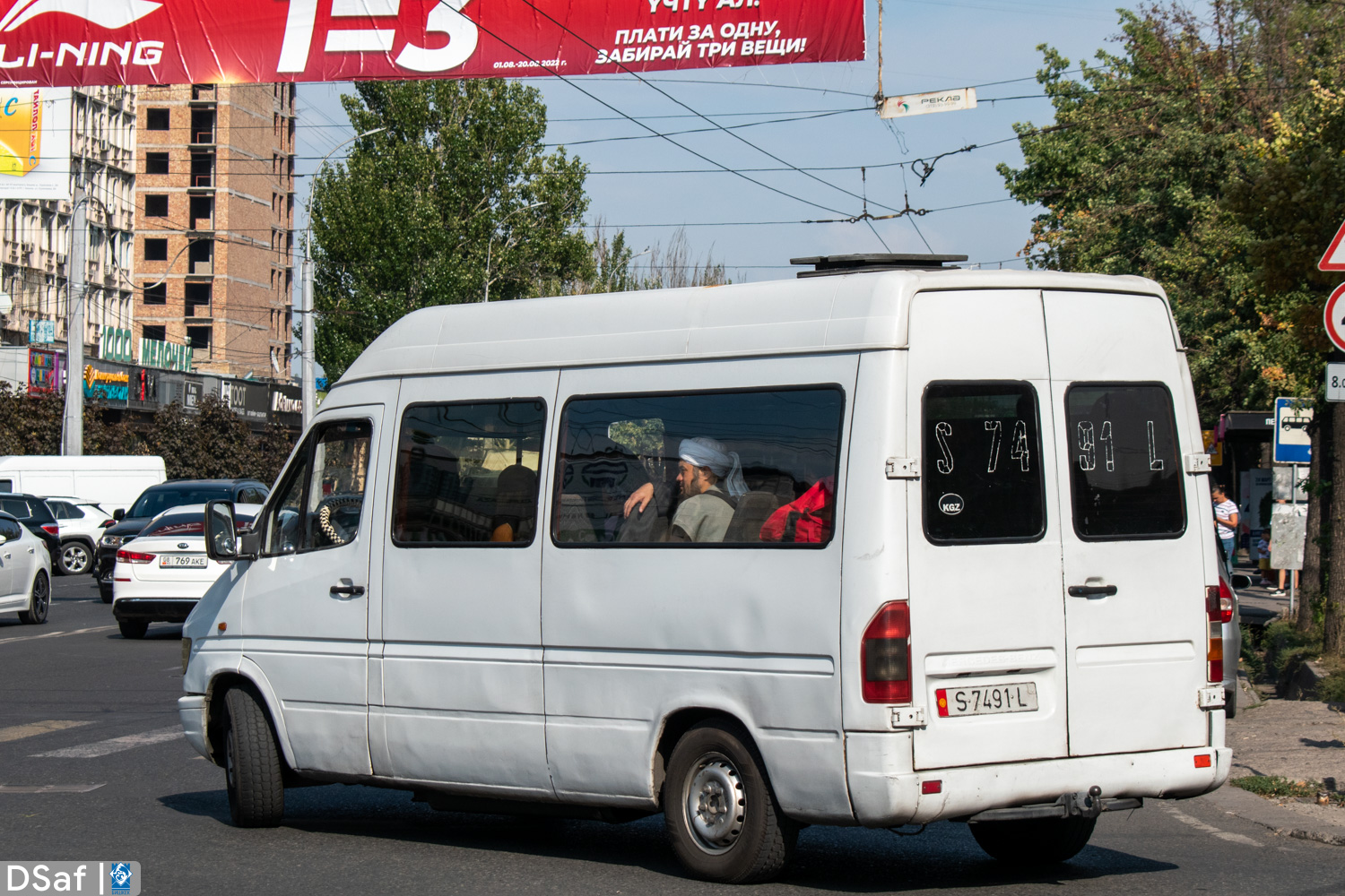 Кыргызстан, Mercedes-Benz Sprinter W901/W902 212D № S 7491 L Кыргызстан, Mercedes-Benz Sprinter W901/W902 212D № S 7491 L