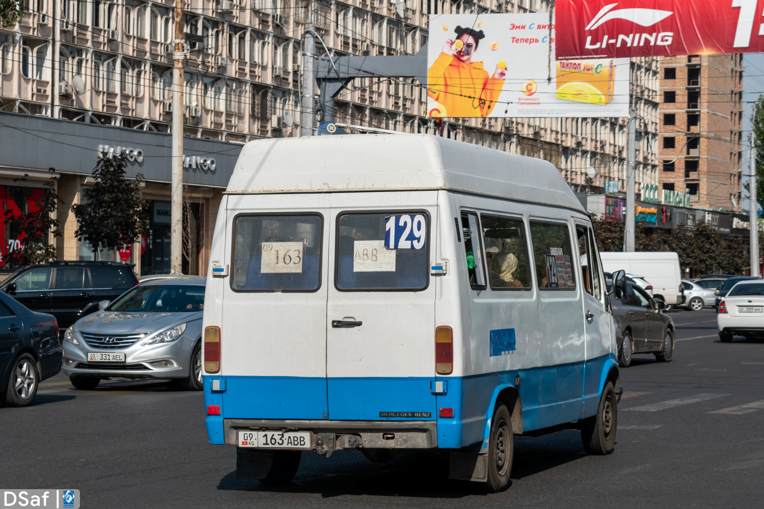 Кыргызстан, Mercedes-Benz T1 208D № 09 163 ABB