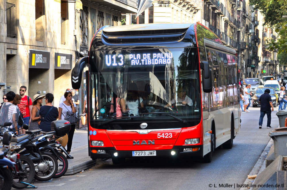 Испания, MAN A37 Lion's City Hybrid NL253 № 5423