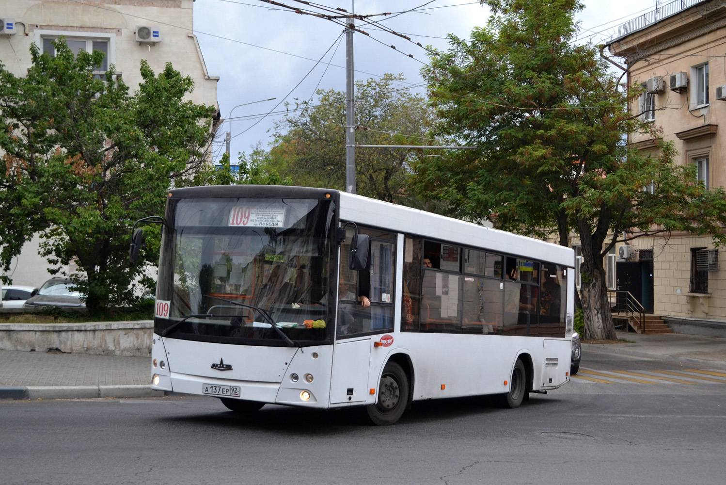 Севастополь, МАЗ-206.060 № А 137 ЕР 92 Севастополь, МАЗ-206.060 № А 137 ЕР 92
