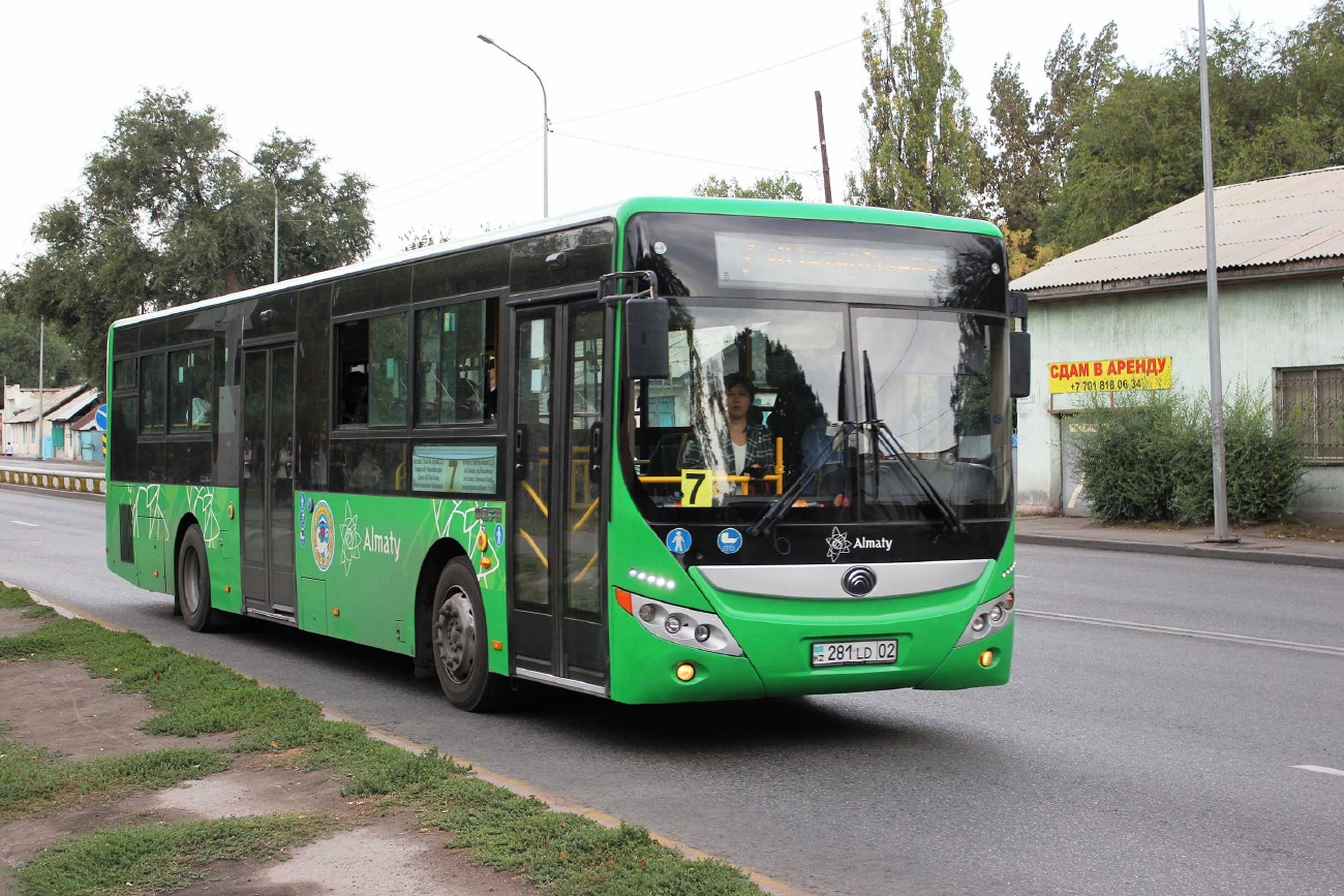 Алматы, Yutong ZK6118HGA № 281 LD 02