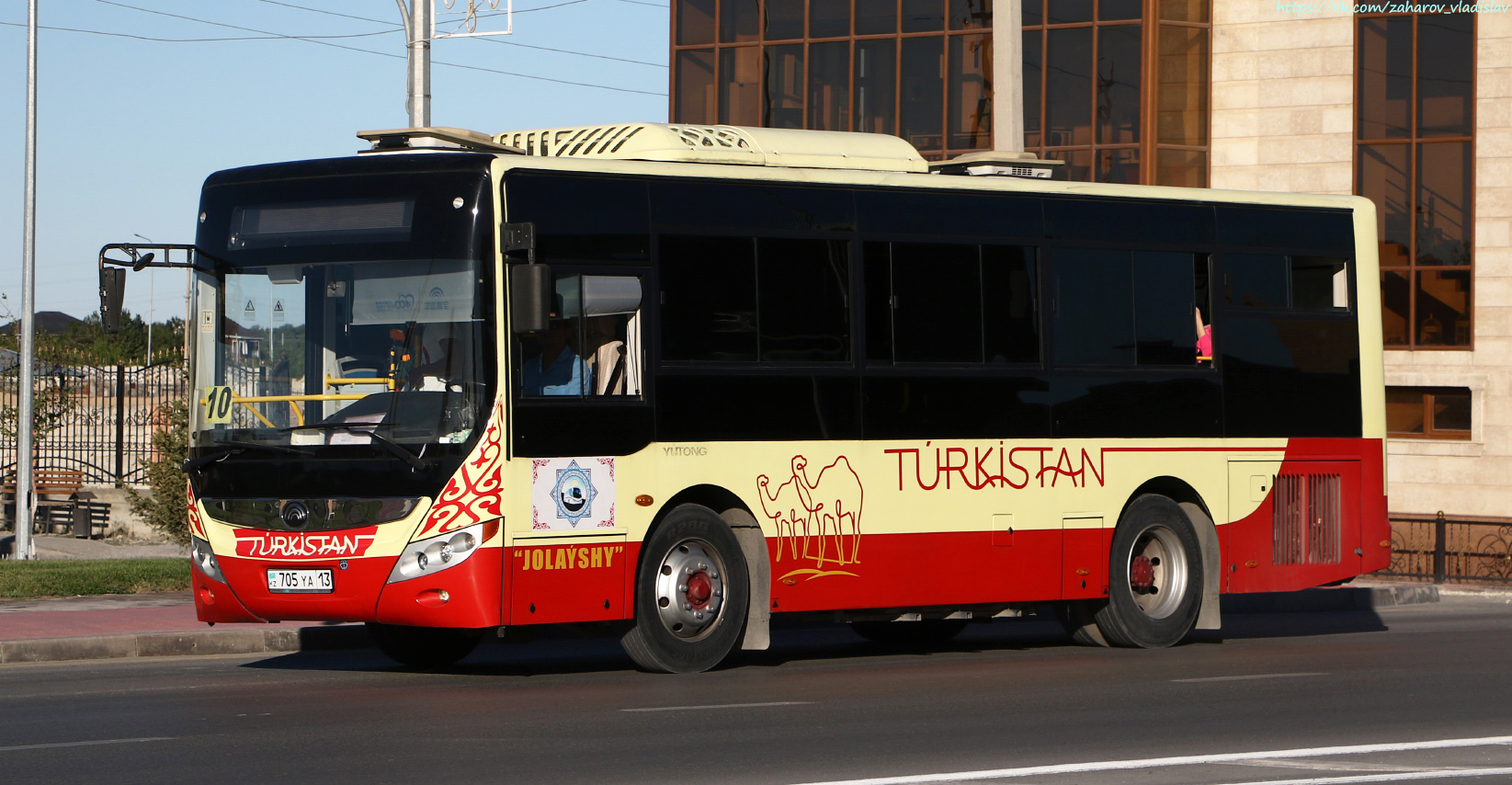 Туркестанская область, Yutong ZK6850HG1 № 705 YA 13