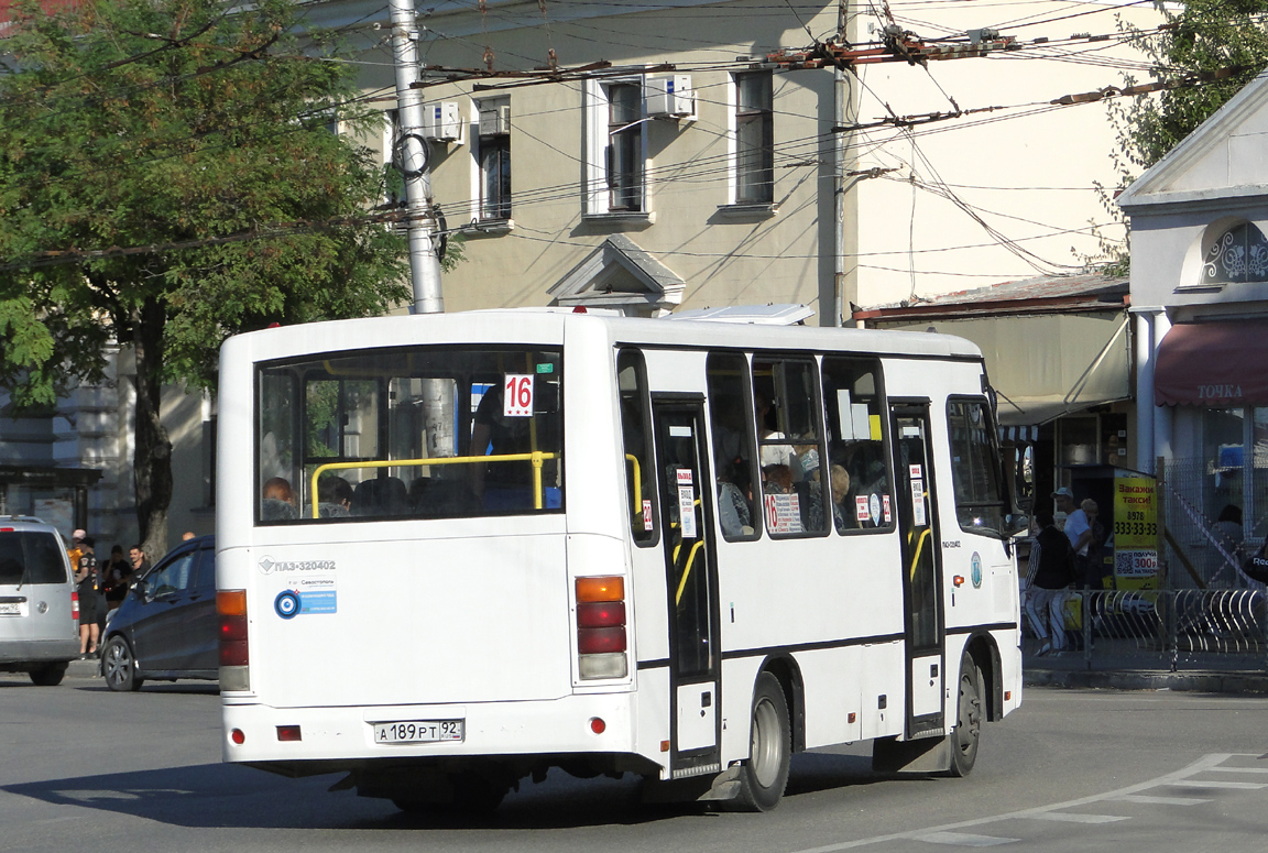 Севастополь, ПАЗ-320402-04 № А 189 РТ 92