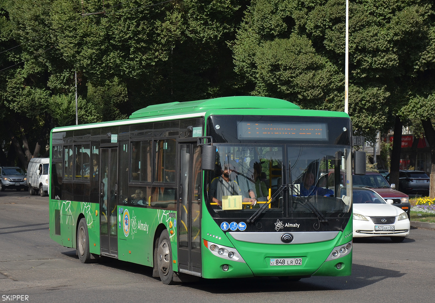 Алматы, Yutong ZK6118HGA № 848 LR 02