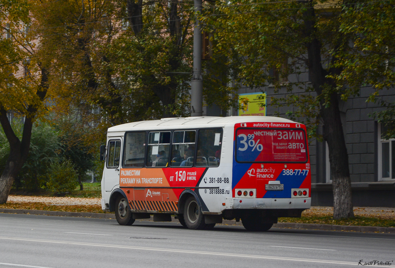 Новосибирская область, ПАЗ-32054 № Е 862 СВ 154