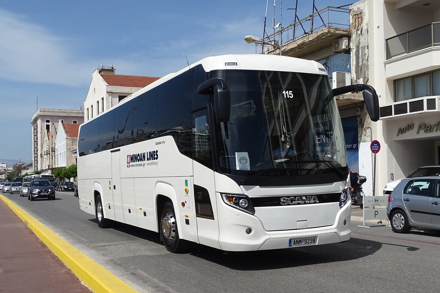 Řecko, Scania Touring HD 12.0 č. 115