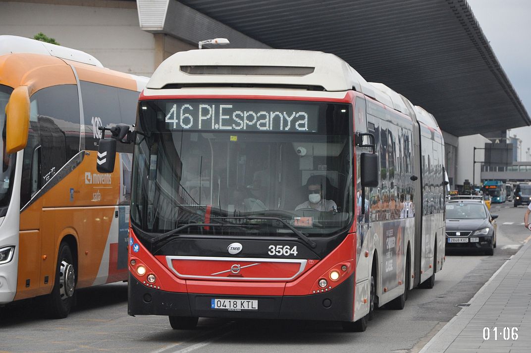 Испания, Volvo 7900A Hybrid № 3564