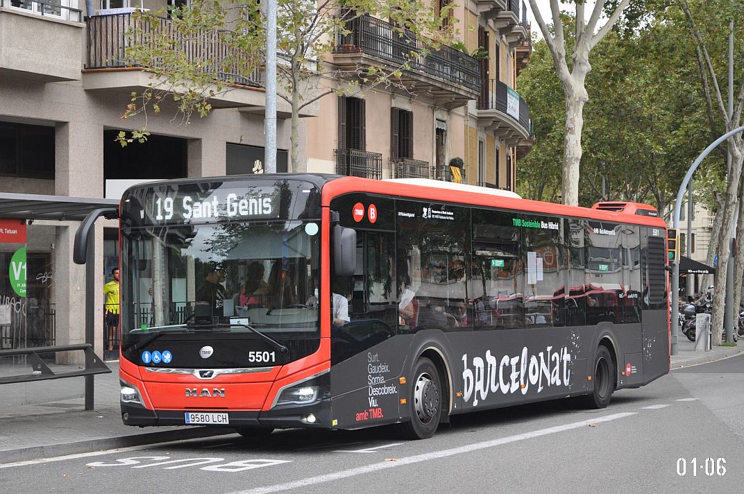 Испания, MAN 12C Lion's City 12 NL280 EfficientHybrid № 5501