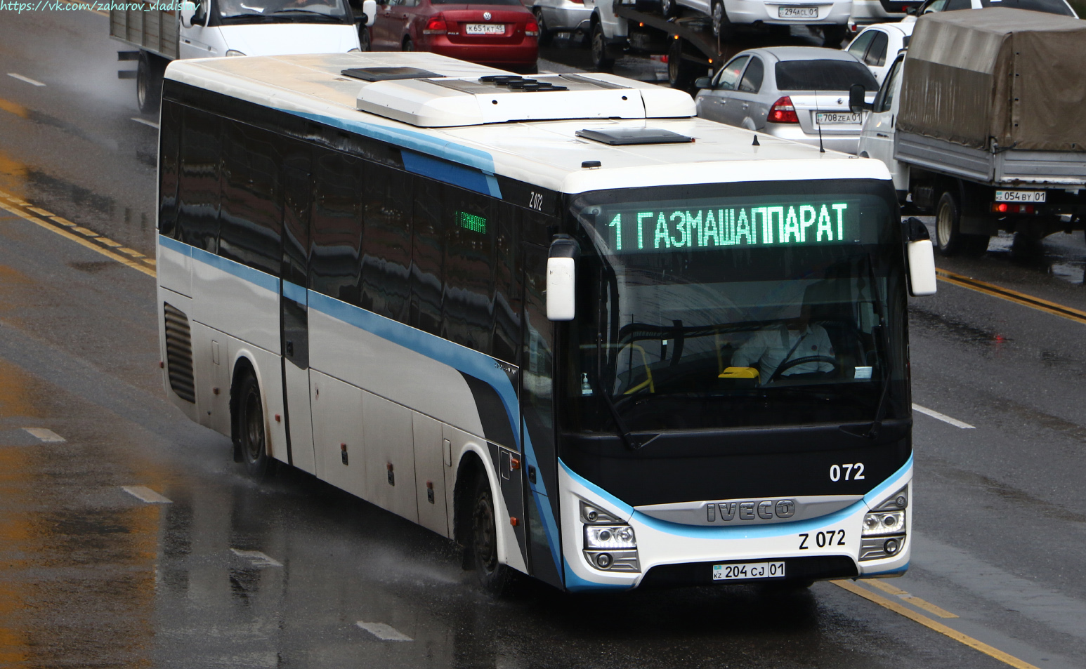 Астана, IVECO Crossway LINE 13M (СарыаркаАвтоПром) № Z072