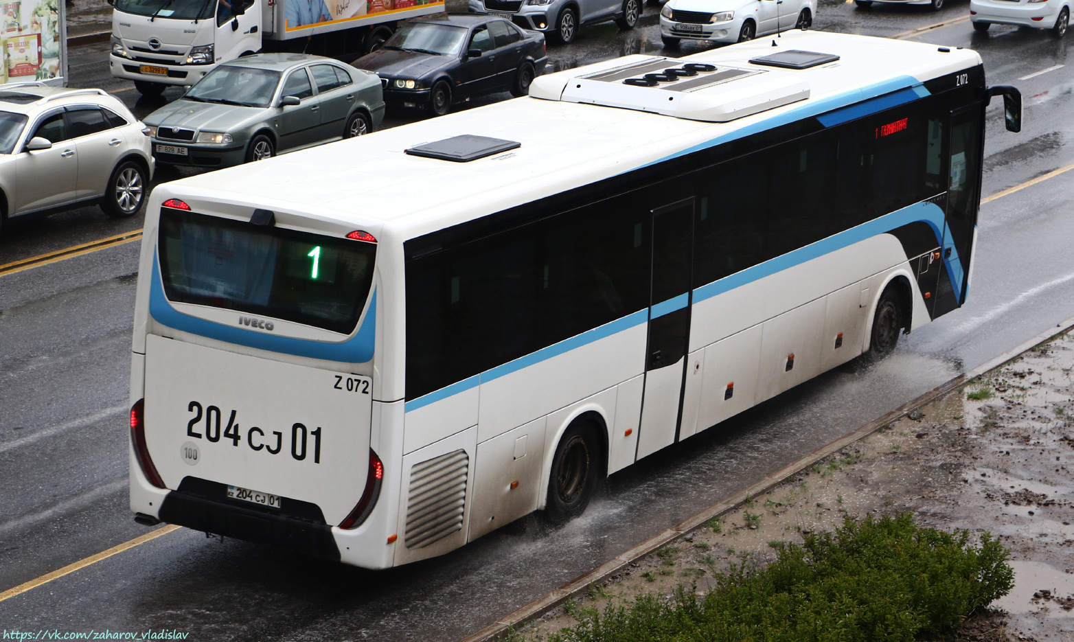 Астана, IVECO Crossway LINE 13M (СарыаркаАвтоПром) № Z072
