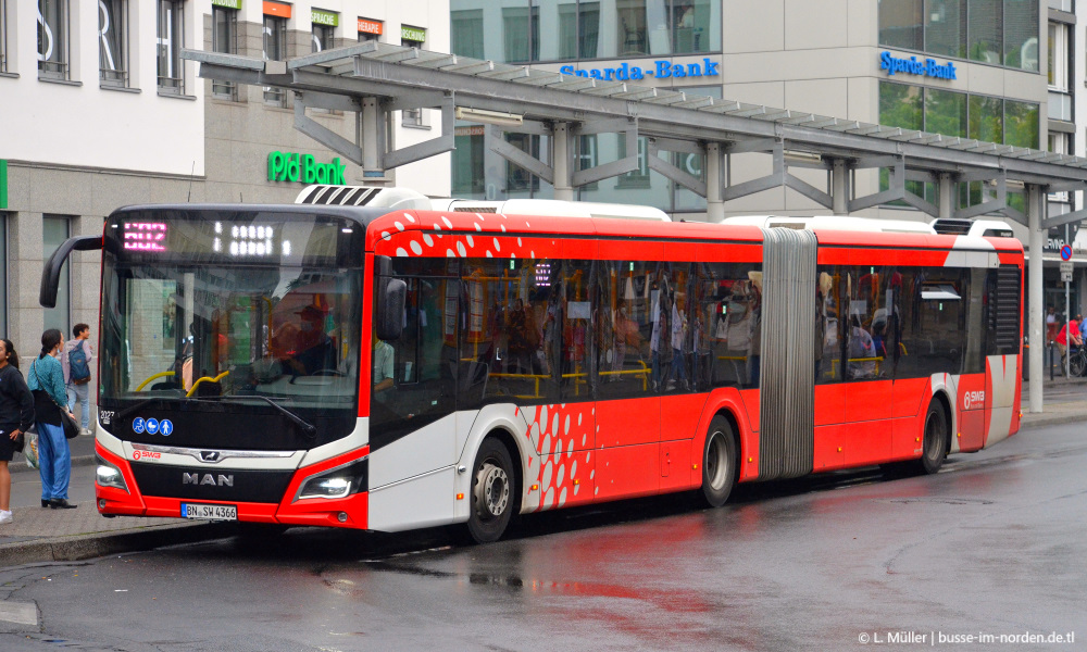 Северный Рейн-Вестфалия, MAN 18C Lion's City 18 NG330 EfficientHybrid № 2027