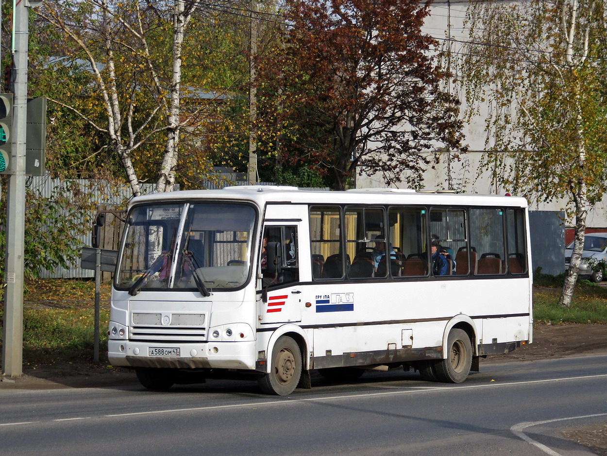 Кировская область, ПАЗ-320412-05 № А 588 ОМ 43