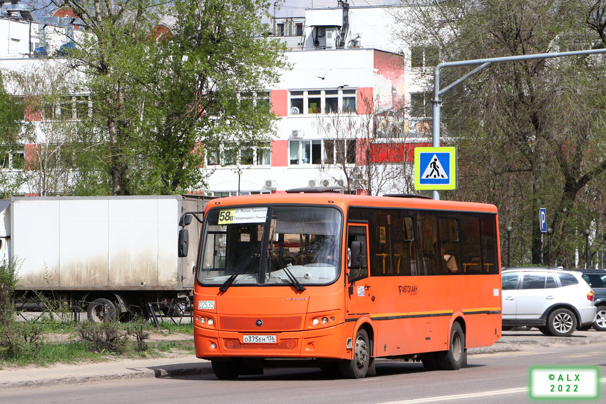 Воронежская область, ПАЗ-320414-04 "Вектор" (1-2) № 02535
