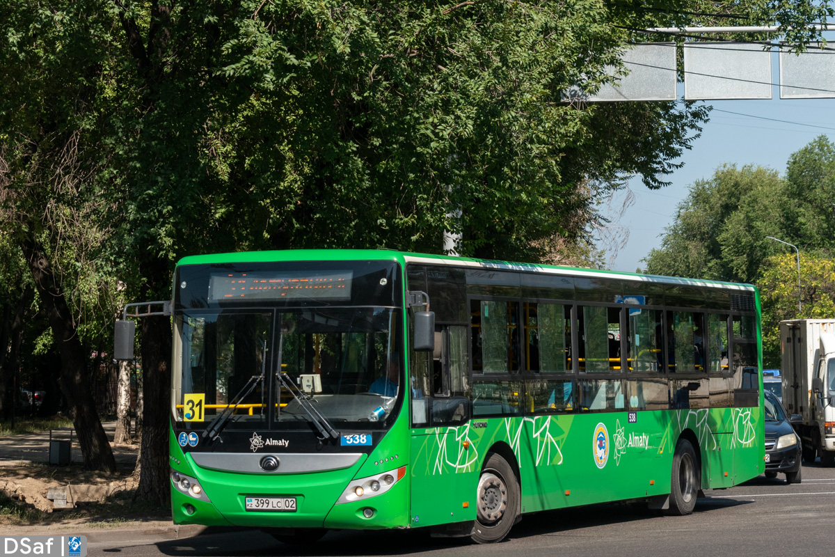 Алматы, Yutong ZK6118HGA № 538