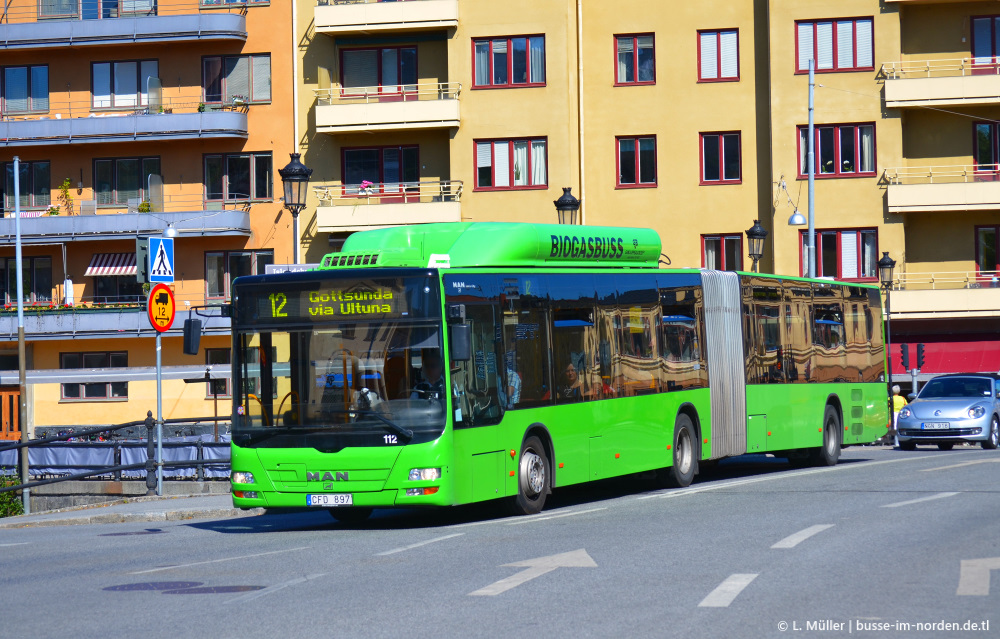 Швеция, MAN A23 Lion's City G NG313 CNG № 112