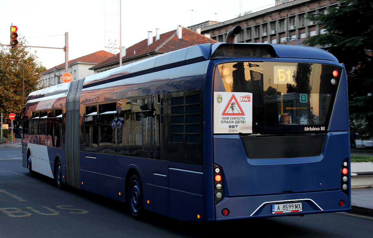 Болгария, Solaris Urbino III 18 MetroStyle № А 8599 МХ