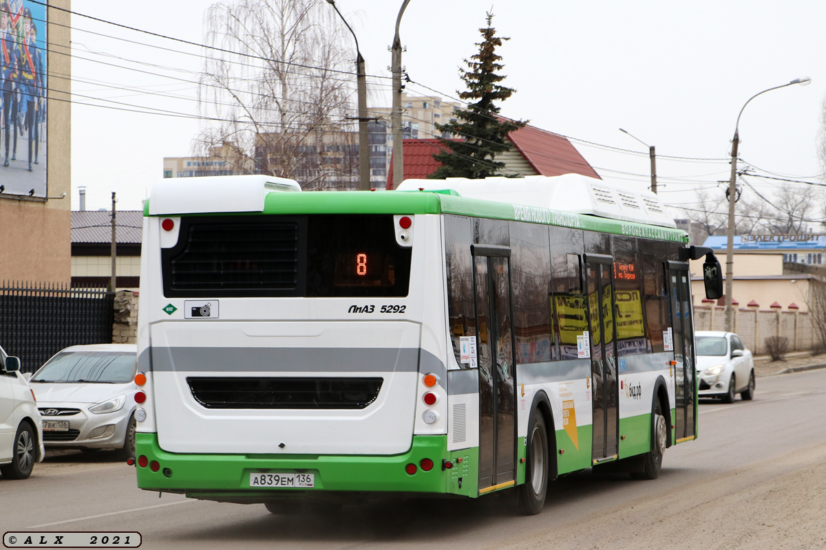 Воронежская область, ЛиАЗ-5292.67 (CNG) № А 839 ЕМ 136