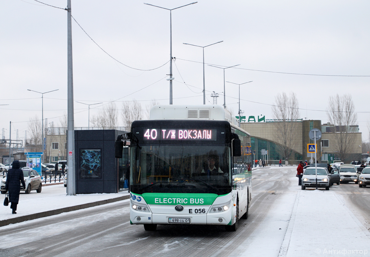 Астана, Yutong E12LF (ZK6128BEVG) (СарыаркаАвтоПром) № E056