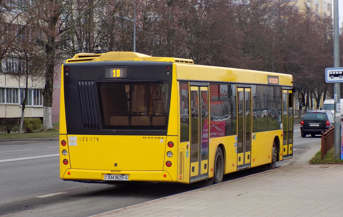Гродненская область, МАЗ-203.016 № 021073