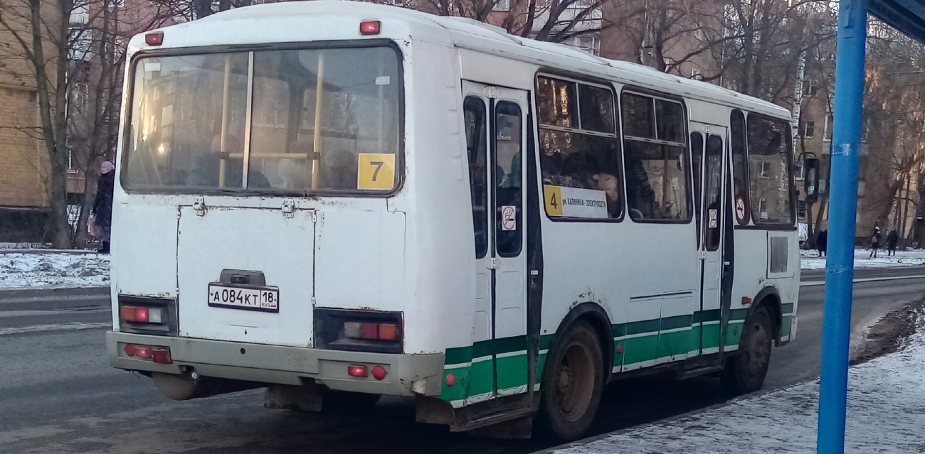 Удмуртия, ПАЗ-32054 № А 084 КТ 18
