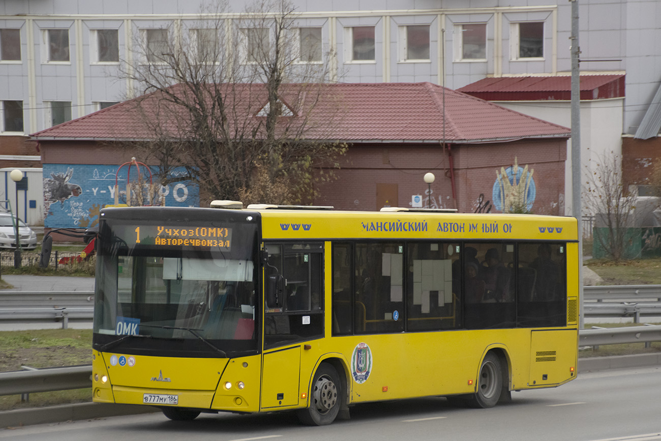 Ханты-Мансийский АО, МАЗ-206.085 № В 777 МУ 186