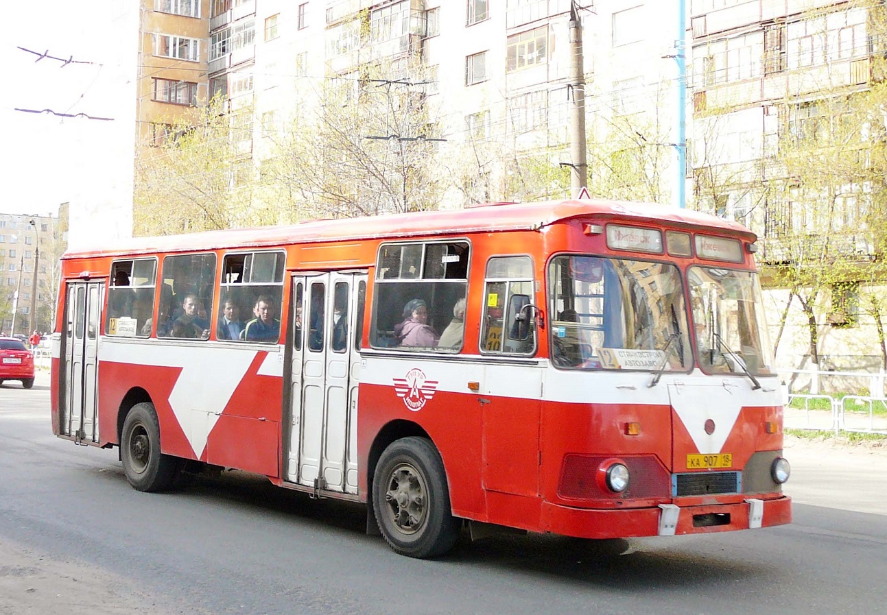Удмуртия, ЛиАЗ-677М (БАРЗ) № КА 907 18