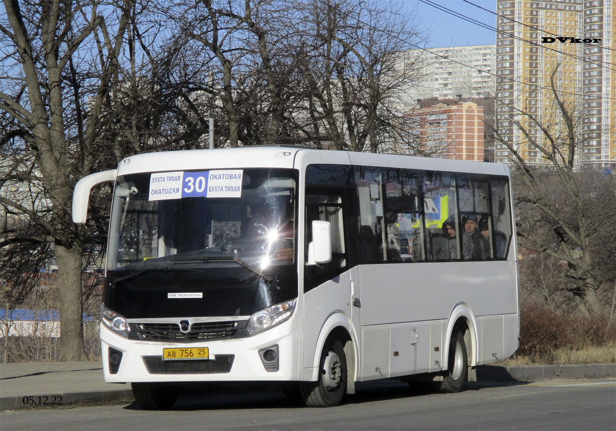 Приморский край, ПАЗ-320406-04 "Vector Next" № АВ 756 25