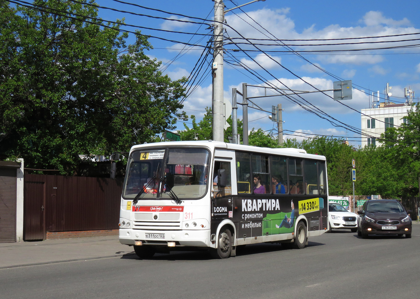 Краснодарский край, ПАЗ-320412-10 № Е 311 ОС 123