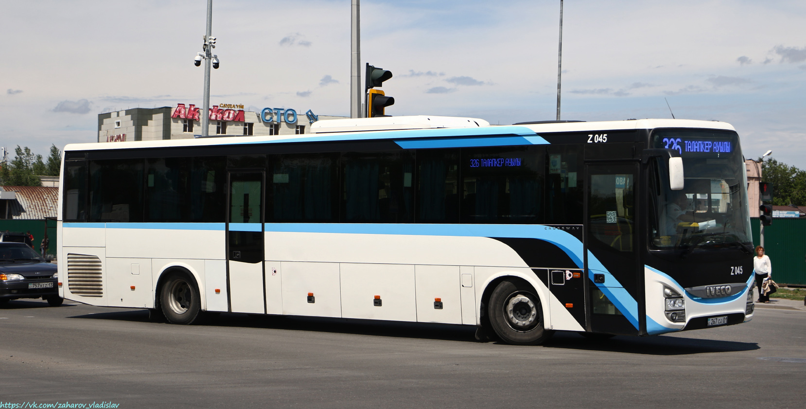 Астана, IVECO Crossway LINE 13M (СарыаркаАвтоПром) № Z045