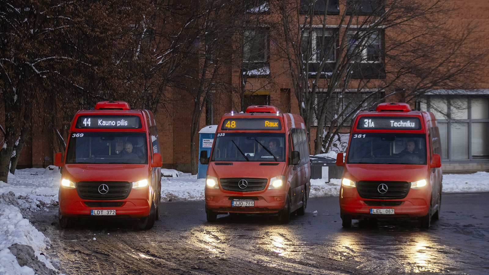 Lithuania, Altas Cityline # 369; Lithuania, Altas Cityline L # 335; Lithuania, Altas Cityline # 381