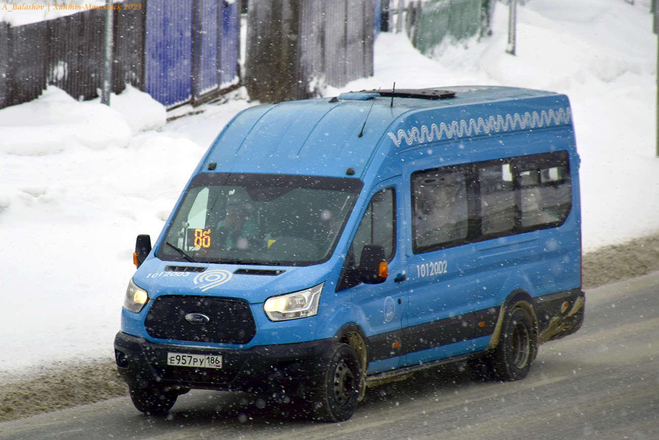 Ханты-Мансийский АО, Ford Transit FBD [RUS] (Z6F.ESG.) № Е 957 РУ 186