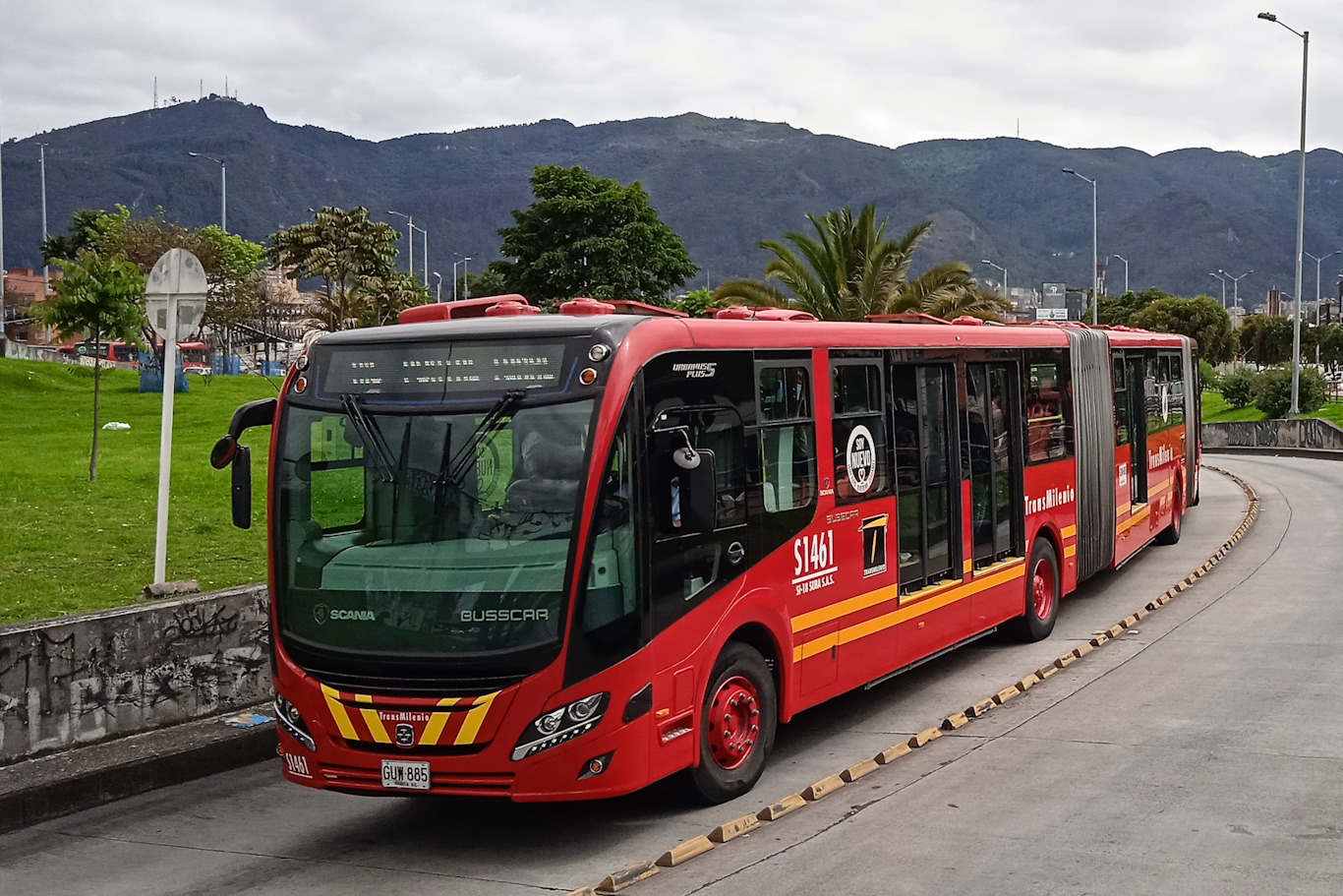 Колумбия, Busscar Urbanuss Pluss S5 BRT № S1461