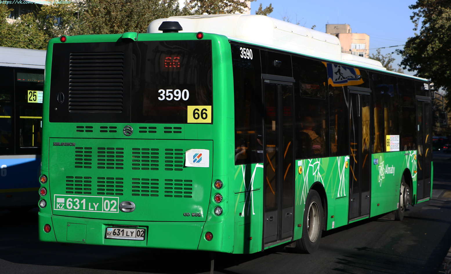 Алматы, Golden Dragon XML6125CN (Hyundai Trans Auto) № 3590 Алматы, Golden Dragon XML6125CN (Hyundai Trans Auto) № 3590