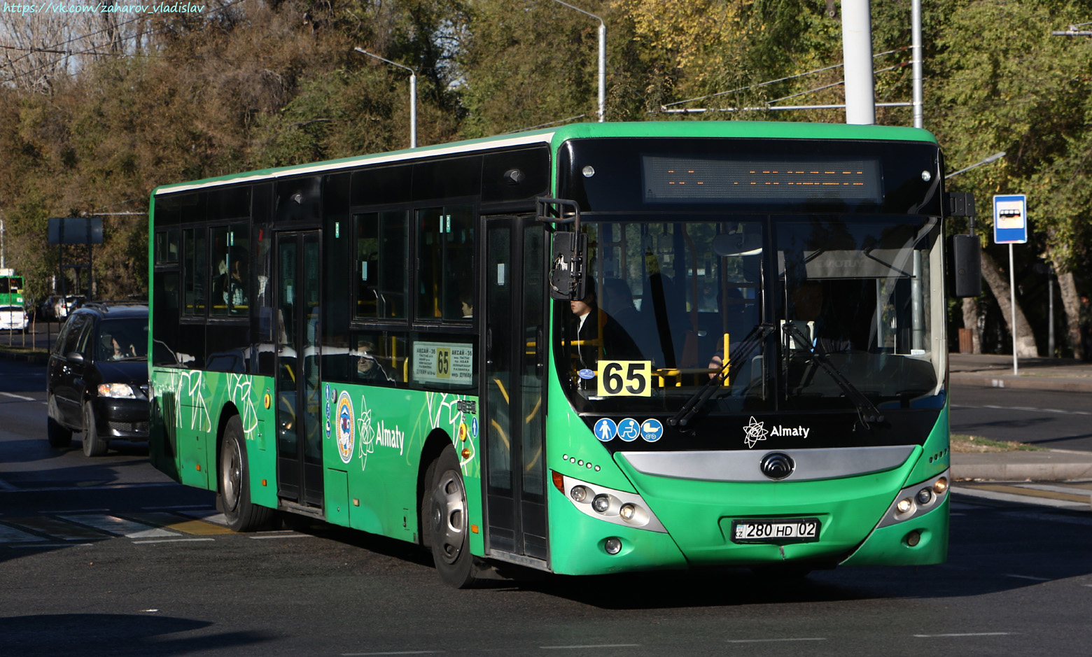 Алматы, Yutong ZK6118HGA № 280 HD 02