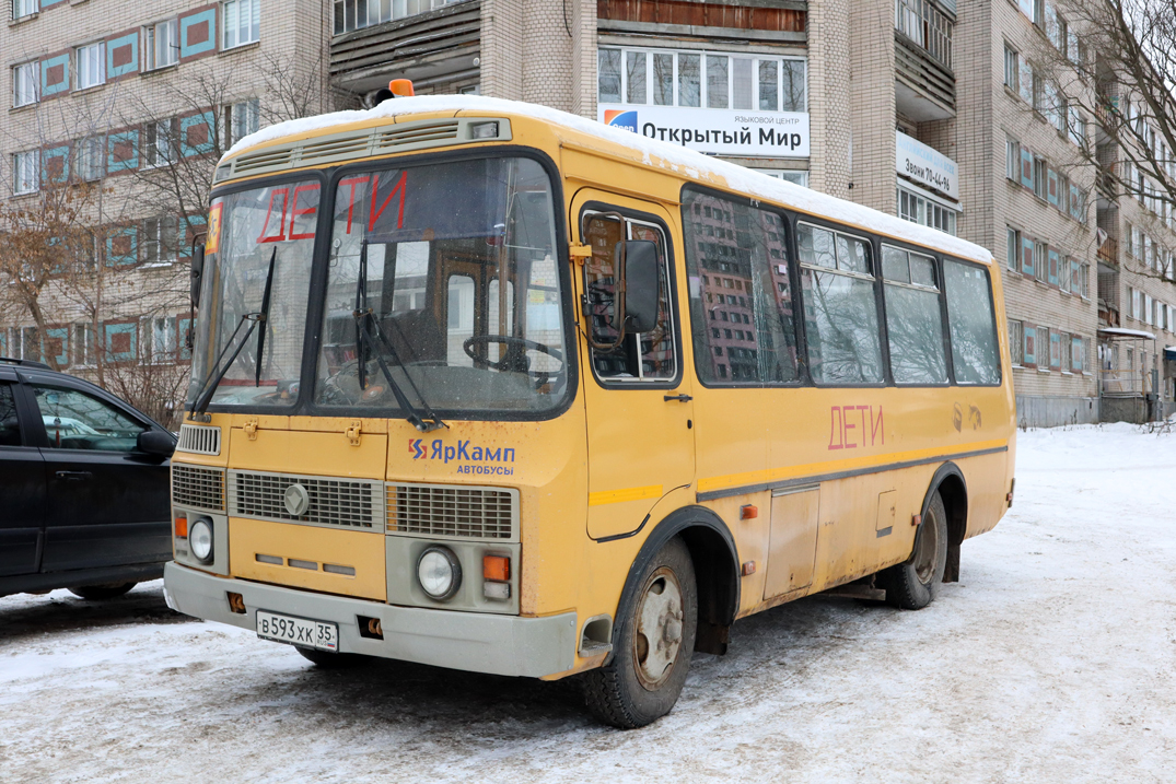 Вологодская область, ПАЗ-32053-70 № В 593 ХК 35