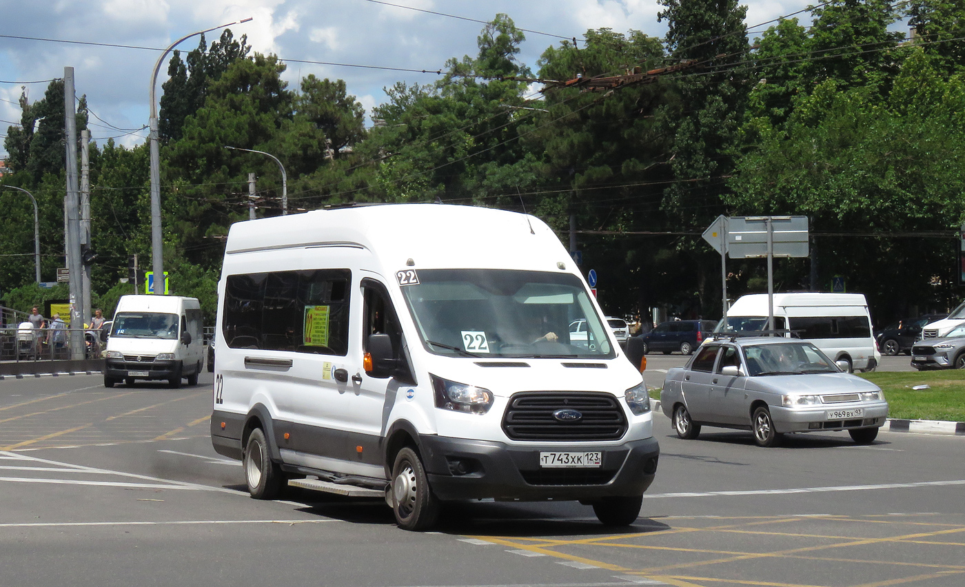 Краснодарский край, Ford Transit FBD [RUS] (Z6F.ESG.) № Т 743 ХК 123
