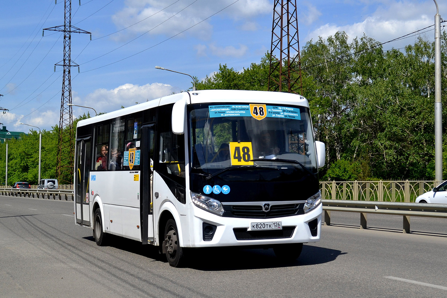 Ставропольский край, ПАЗ-320415-04 "Vector Next" № К 820 ТК 126