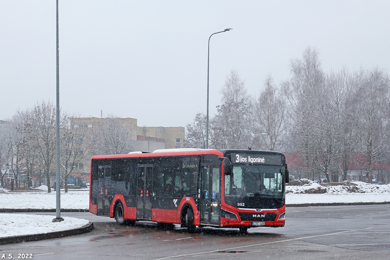 Литва, MAN 12C Lion's City 12 NL330 EfficientHybrid № 992
