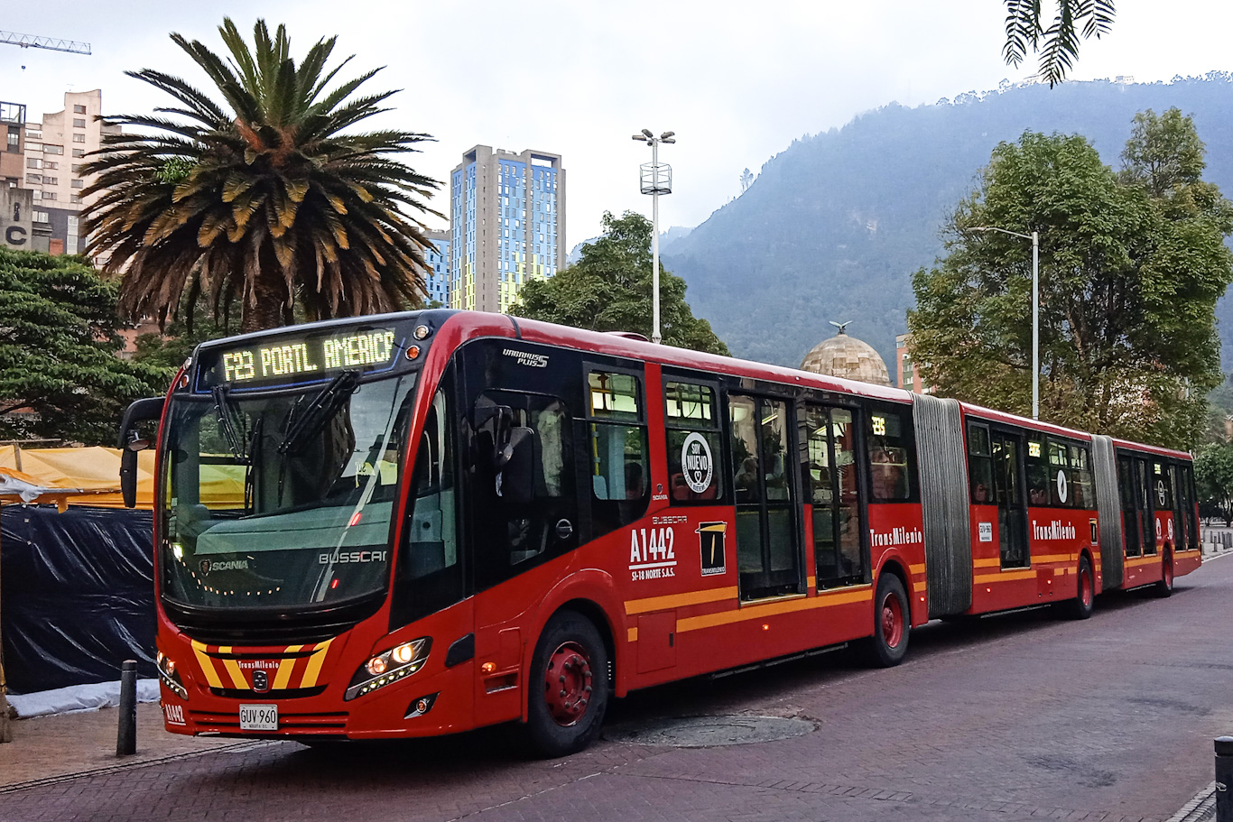 Колумбия, Busscar Urbanuss Pluss S5 BRT № A1442